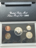 Річний набір монет США 1995(S) Proof срібло 900 проба, фото №3