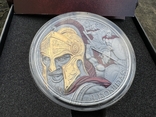 Срібна монета Цар Леонід Великий командуючий 5 Oz 5000 франків Камерун 2023 рік, фото №9