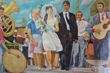 Валентин Филипенко "Свадьба" Холст. Масло 140х200 1969 год, фото №2