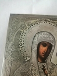 Ікона Казанська Пресвята Богородиця срібло 84 проба, фото №5