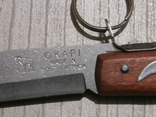 Туристический складной нож OKAPI 907E 21 см с фиксатором, ручка дерево, photo number 7