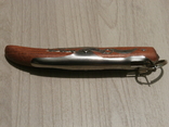 Туристический складной нож OKAPI 907E 21 см с фиксатором, ручка дерево, numer zdjęcia 9