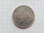Гибралтар 10 пенсов, 1988, фото №2