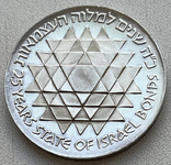 Серебряные 25 лир 1975 года 27-й День независимости Израиля, фото №9