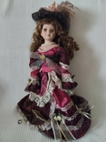 Винтажная фарфоровая кукла (44см, фото №6