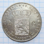 2,5 гульдена, 1863г. Нидерланды., фото №4