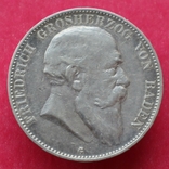 1904 год, 5 марок, Баден., фото №2