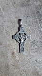 Натільний срібний хрестик, фото №2