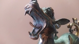 Мифический дракон. Бронзовая скульптура, фото №4