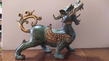 Мифический дракон. Бронзовая скульптура, фото №8