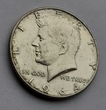 50 центов 1964 года , серебро., фото №3