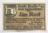 1 марка 1920 года Нотгельд Германия, фото №3