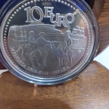 Испания 10 Евро 2002 г. 200 лет присоединению Менорки к Испании Серебро Proof., фото №4