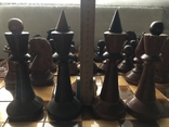 Шахматы большие старые деревянные, фото №8