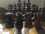 Шахматы большие старые деревянные, фото №9