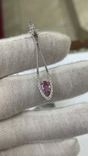 Кулон з рожевим сапфіром та діамантами, фото №2