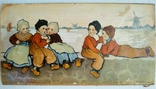 Етель Паркінсон 1868-1957 Діти граються на березі в Голландії, фото №4
