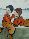 Етель Паркінсон 1868-1957 Діти граються на березі в Голландії, фото №12