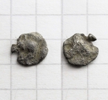 Місія, м.Кізік, 525-450рр. до н.е., срібний геміобол (чи тетартеморіон) - вепр/лев, 0.21г., фото №2