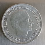 1 песо 1942 серебро Уругвай, фото №4