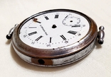 Старовинний годинник 50 мм з емальованим циферблатом, механічний, фото №4