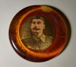 Плакетка/портрет "100-летия И.В.Сталина", 13 см, 70-е гг., фото №2