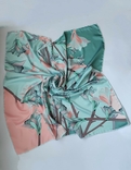Шелковый платок с изображением цветов Лилий , made in Italy, фото №4