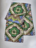 Шелковый палантин шарф платок, 100%шелк, шов роуль, фото №9
