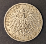 3 марки 1910 р. Німецька імперія, Любек, фото №8
