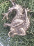 Дракон бронза коллекционная статуэтка накладка, фото №3