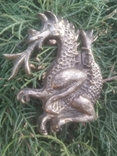 Дракон бронза коллекционная статуэтка накладка, фото №6