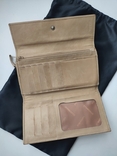 Фірмовий шкіряний люксовий гаманець портмоне Coccinelle, фото №4
