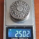 Серебряная табакерка. 835 пробы.ALBO. 19 век. 25 грамм.Германия., фото №4