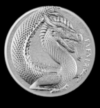 5 марок Германия 2020-Germania Mint-Фафнир-Дракон-Первая из серии-серебрo 1 Oz, фото №2
