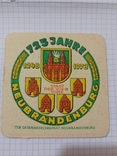 Бирдекель ГДР, 1973 VEB GETRNKEKOMBINAT NEUBRANDENBURG, фото №2