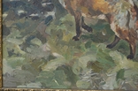 Картина невідомого художника "Лисиця". Кінець 19 ст. початок 20 ст., фото №7