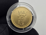 Золотая монета 1/4oz Архистратиг Михаил 5 гривен 2014 Украина, фото №4