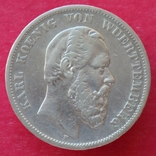 5 марок, Вюртемберг, 1876г., фото №8