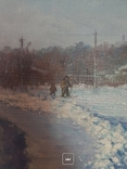 Соцреализм. Картина "Зимняя дорога", художник Бондарев В.П., 1987 год, фото №4