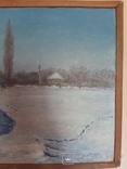 Соцреализм. Картина "Зимняя дорога", художник Бондарев В.П., 1987 год, фото №5