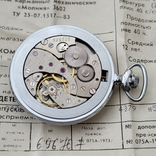 Новий кишеньковий годинник Блискавка Перемога 50-річчя Перемоги СРСР з документами (на ходу), фото №7