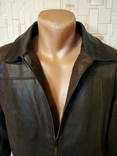 Куртка утеплена шкіряна YOORS унісекс натуральна шкіра p-p L, фото №6