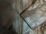 Куртка утеплена шкіряна YOORS унісекс натуральна шкіра p-p L, фото №9
