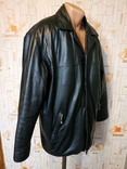 Куртка утеплена шкіряна чоловіча YES MAN натуральна шкіра p-p М(ближче до L-XL), numer zdjęcia 3