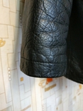 Куртка утеплена шкіряна чоловіча YES MAN натуральна шкіра p-p М(ближче до L-XL), numer zdjęcia 5