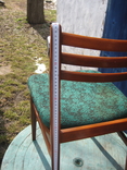 Деревянный мягкий стул из мебельного гарнитура (кабинетный винтаж).Румыния ,60-е г. ХХ в., фото №6