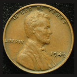США 1 цент 1949, фото №2