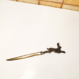 Ножи для писем и бумаги - заяц старая германия. бронза, фото №3