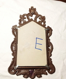 Зеркало - чугунная рамка . из германии 34 х 20,5 см, фото №5
