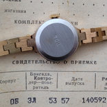 Новий позолочений годинник Зоря РССР з документами (на ходу), фото №10